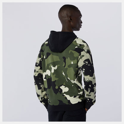 Men New Balance NB Essentials Fleece Camo Hoodie