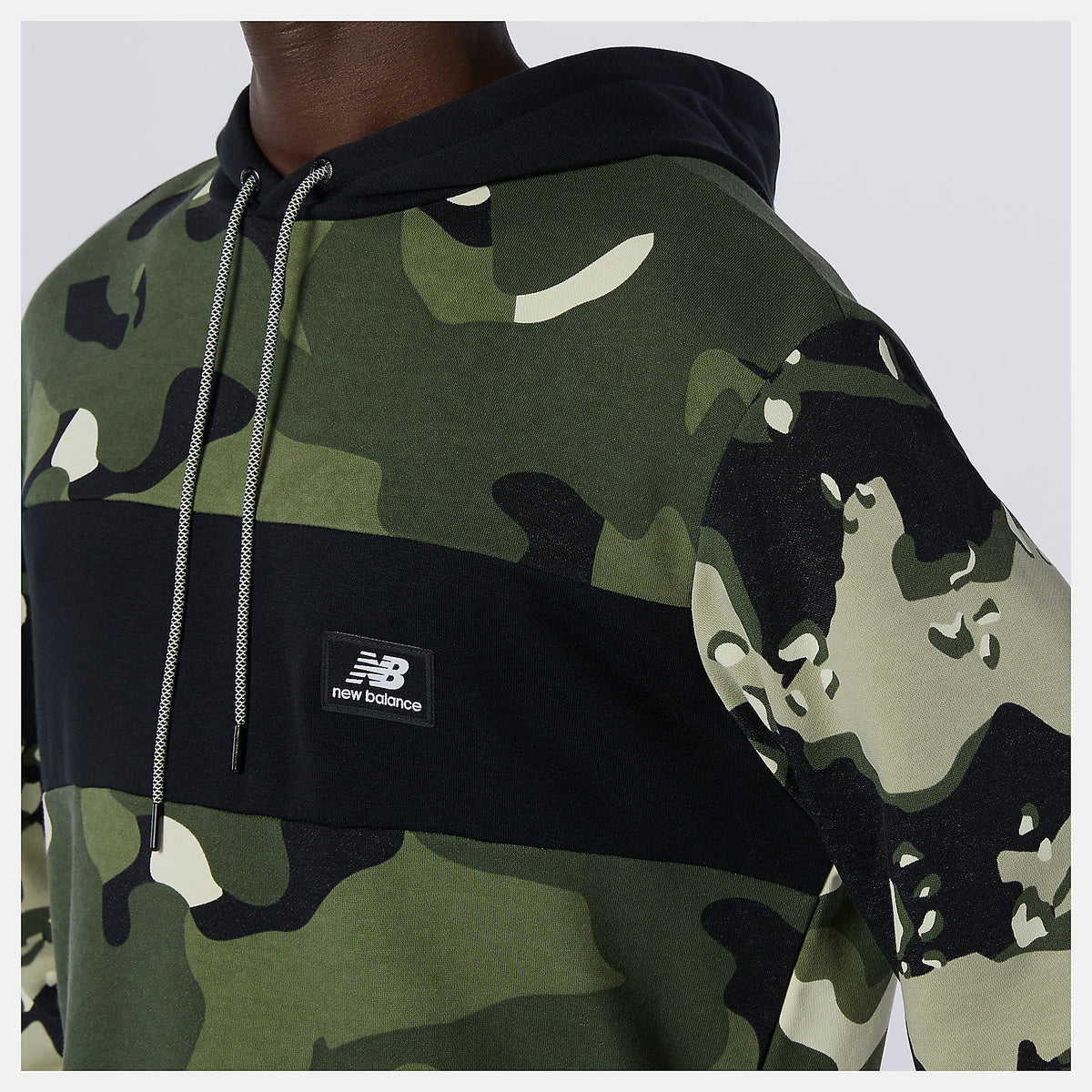 Men New Balance NB Essentials Fleece Camo Hoodie