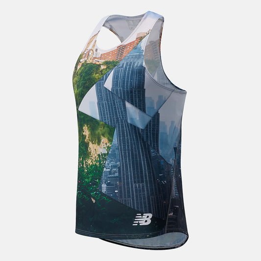 Men New Balance TCS New York City Marathon Printed Singlet