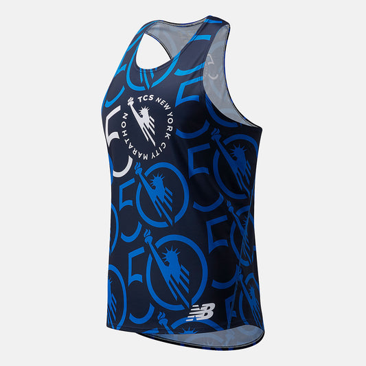 Men New Balance TCS New York City Marathon Printed Singlet