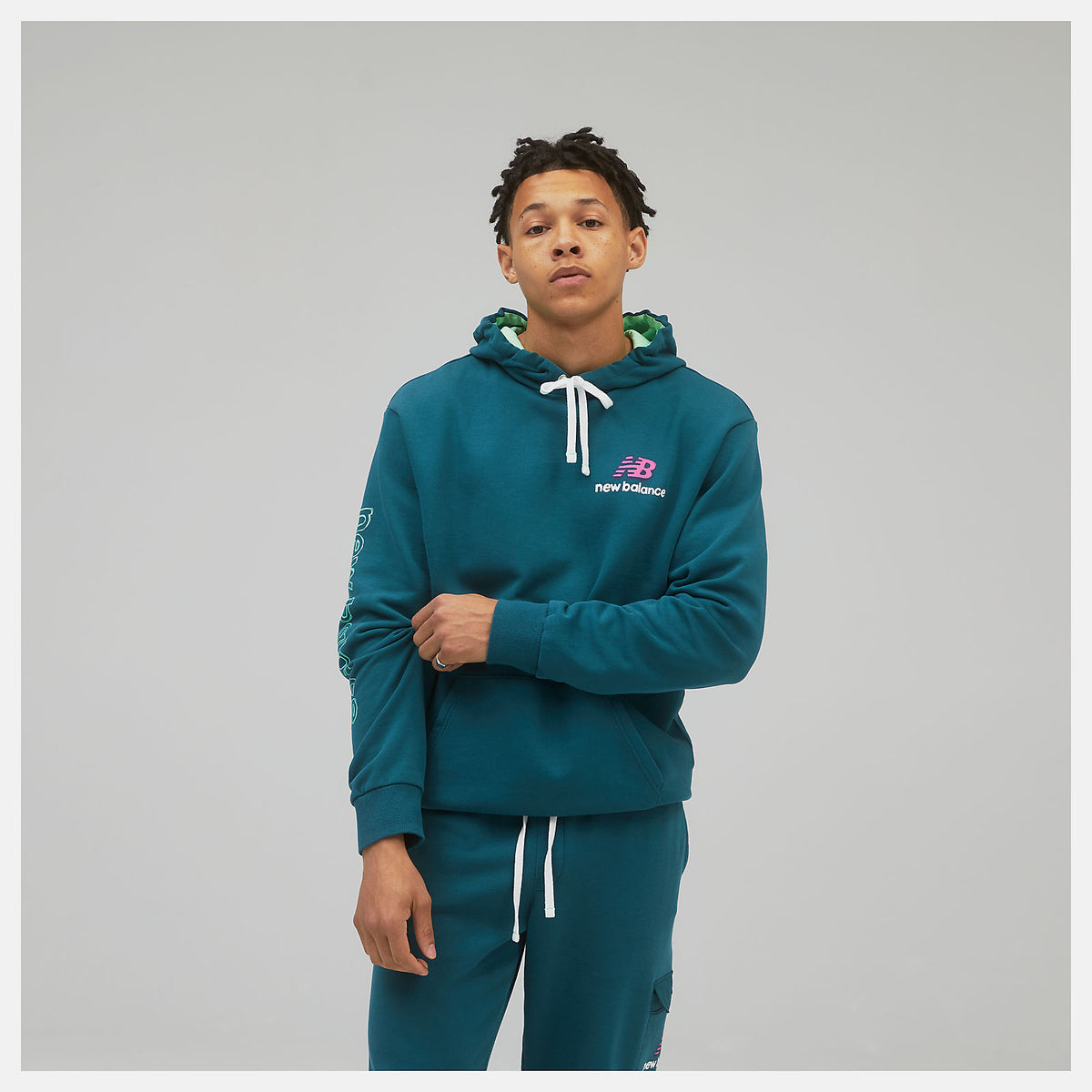 Men New Balance NB Athletics Clash Hoodie