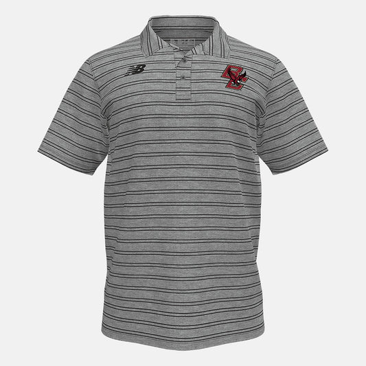 Men New Balance Stripe Polo(Boston College)