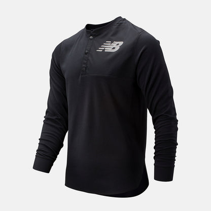 Men New Balance ASYM Baseball Henley