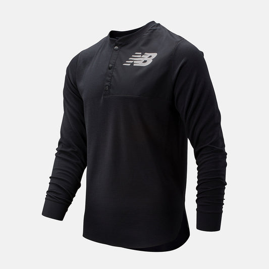 Men New Balance ASYM Baseball Henley