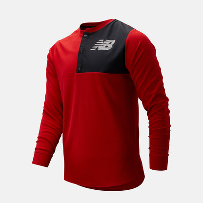 Men New Balance ASYM Baseball Henley
