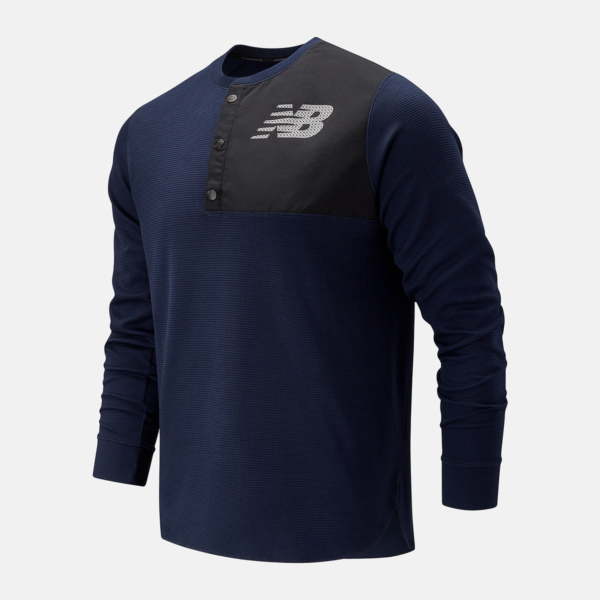 Men New Balance ASYM Baseball Henley