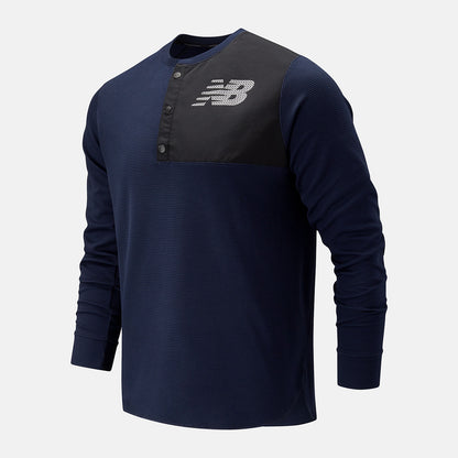 Men New Balance ASYM Baseball Henley