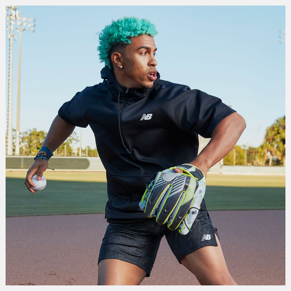 Men New Balance BP Fleece Hoodie