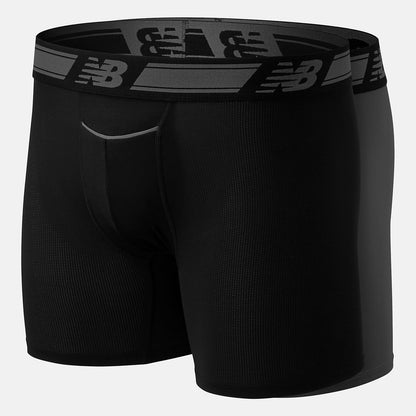 Men New Balance Men Mesh 6 Inch Boxer Brief 2 Pack