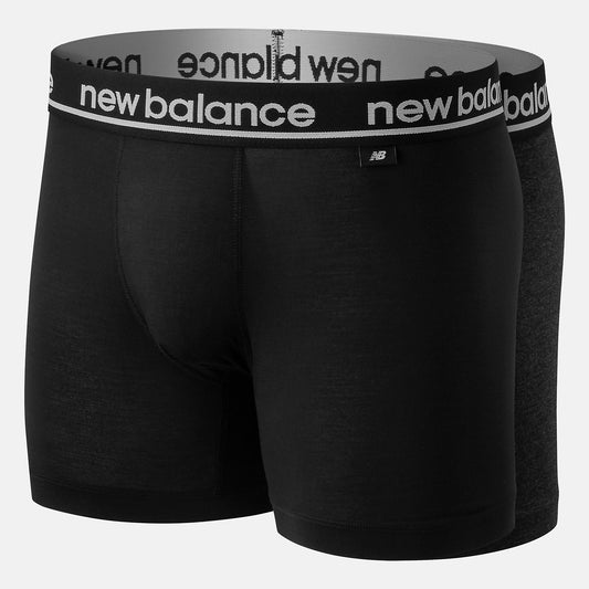 Men New Balance Men Viscose 5 Inch Boxer 2 Pack