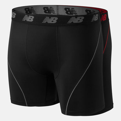 Men New Balance Men Ice 2.0 6 Inch Boxer 2PK