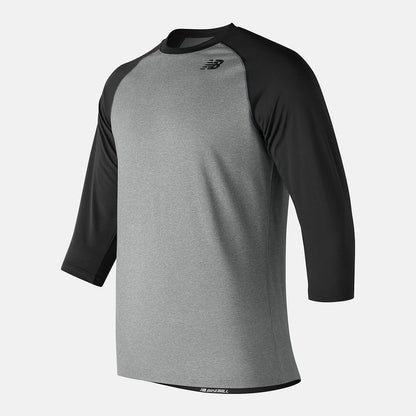 Men New Balance 3/4 Baseball Raglan Top
