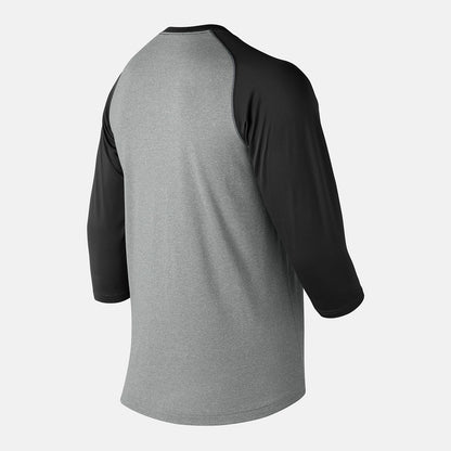 Men New Balance 3/4 Baseball Raglan Top