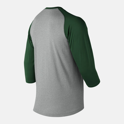 Men New Balance 3/4 Baseball Raglan Top