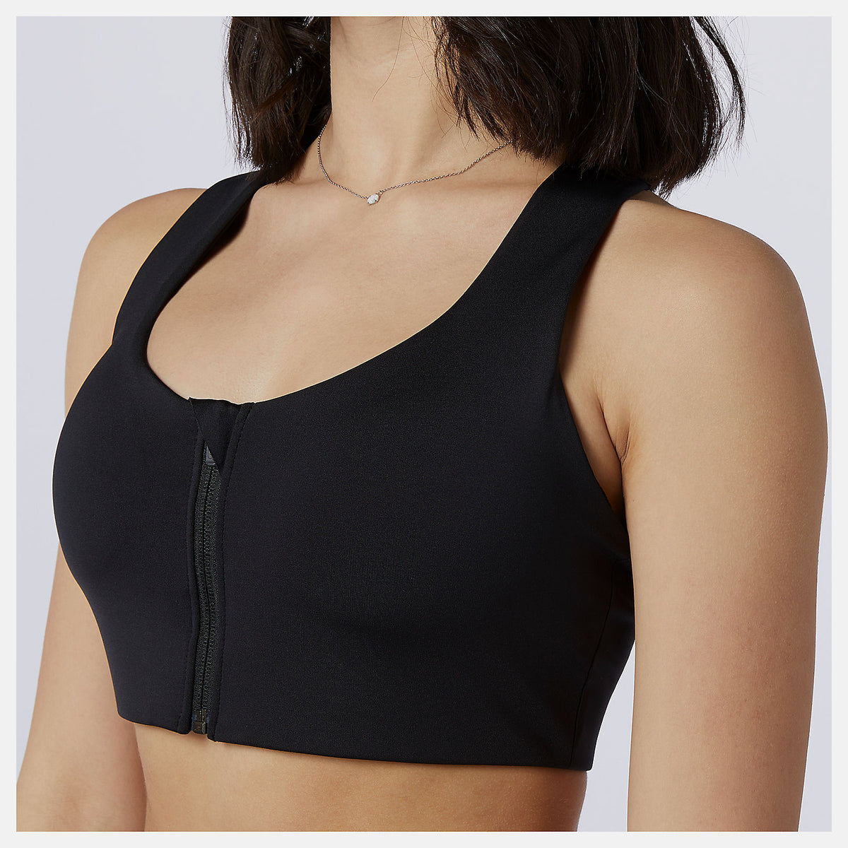 Women New Balance NB Power X Zip Front Bra