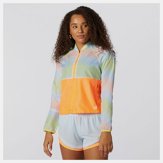 Women New Balance Printed Fast Flight Jacket