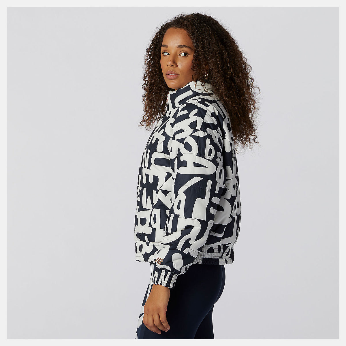 Women New Balance Determination Packable Printed Quilted Jacket