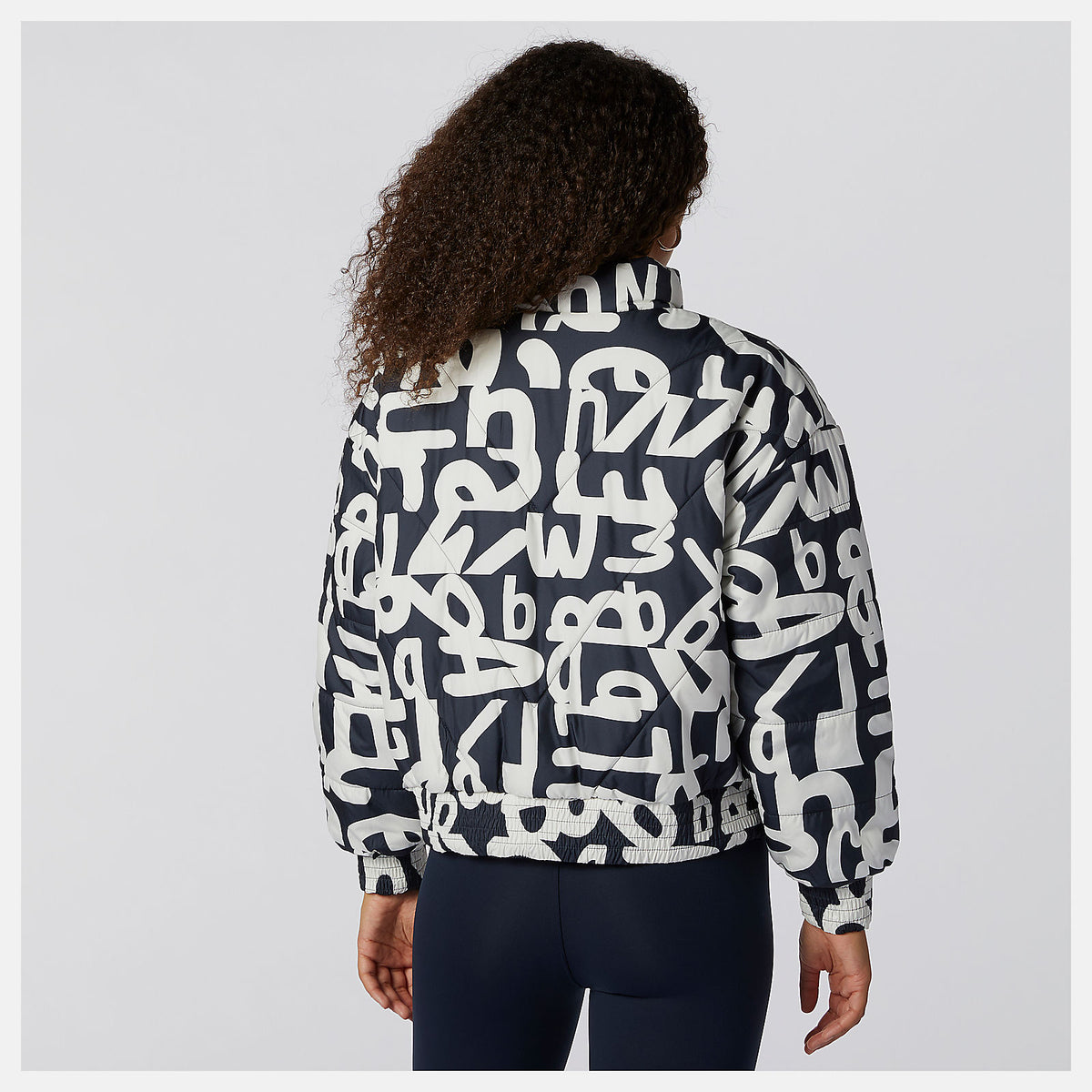 Women New Balance Determination Packable Printed Quilted Jacket