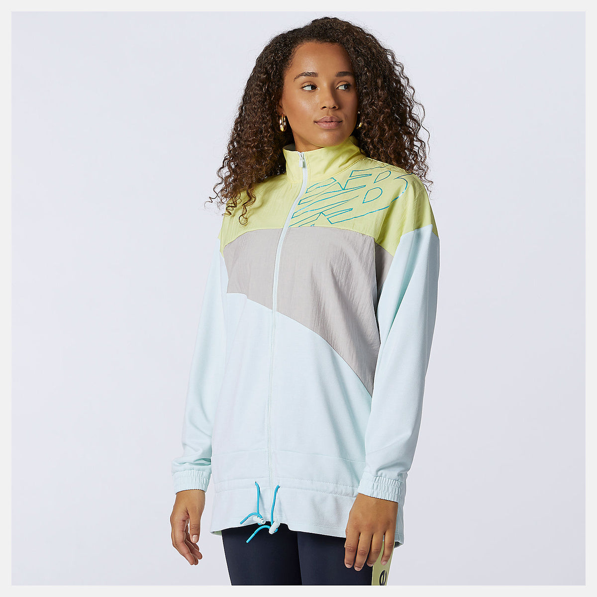 Women New Balance Achiever Mix Media Jacket