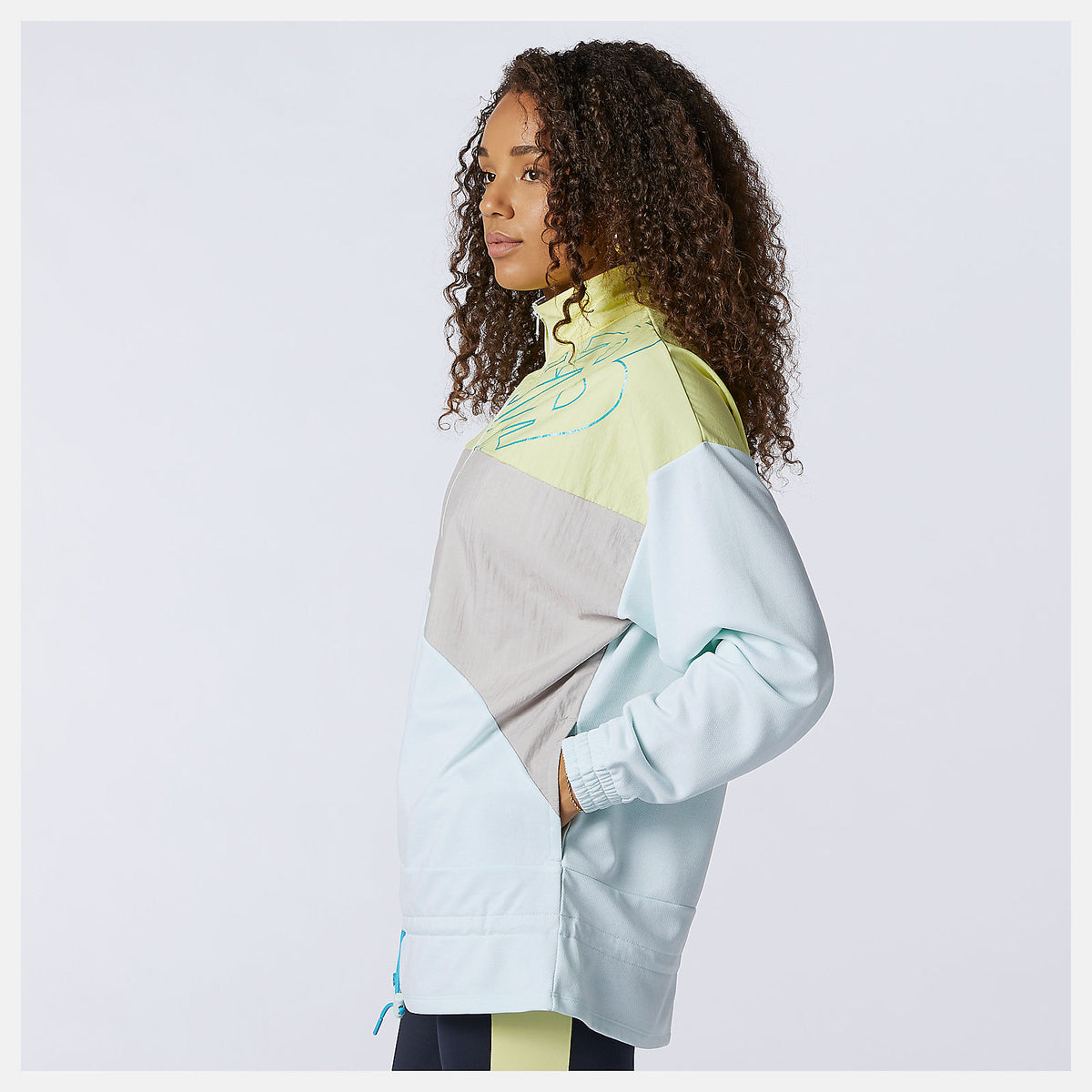 Women New Balance Achiever Mix Media Jacket