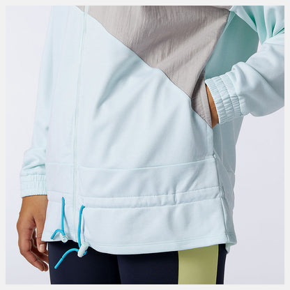 Women New Balance Achiever Mix Media Jacket