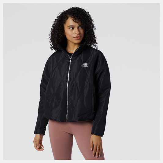 Women New Balance NB Athletics Argyle Quilted Jacket