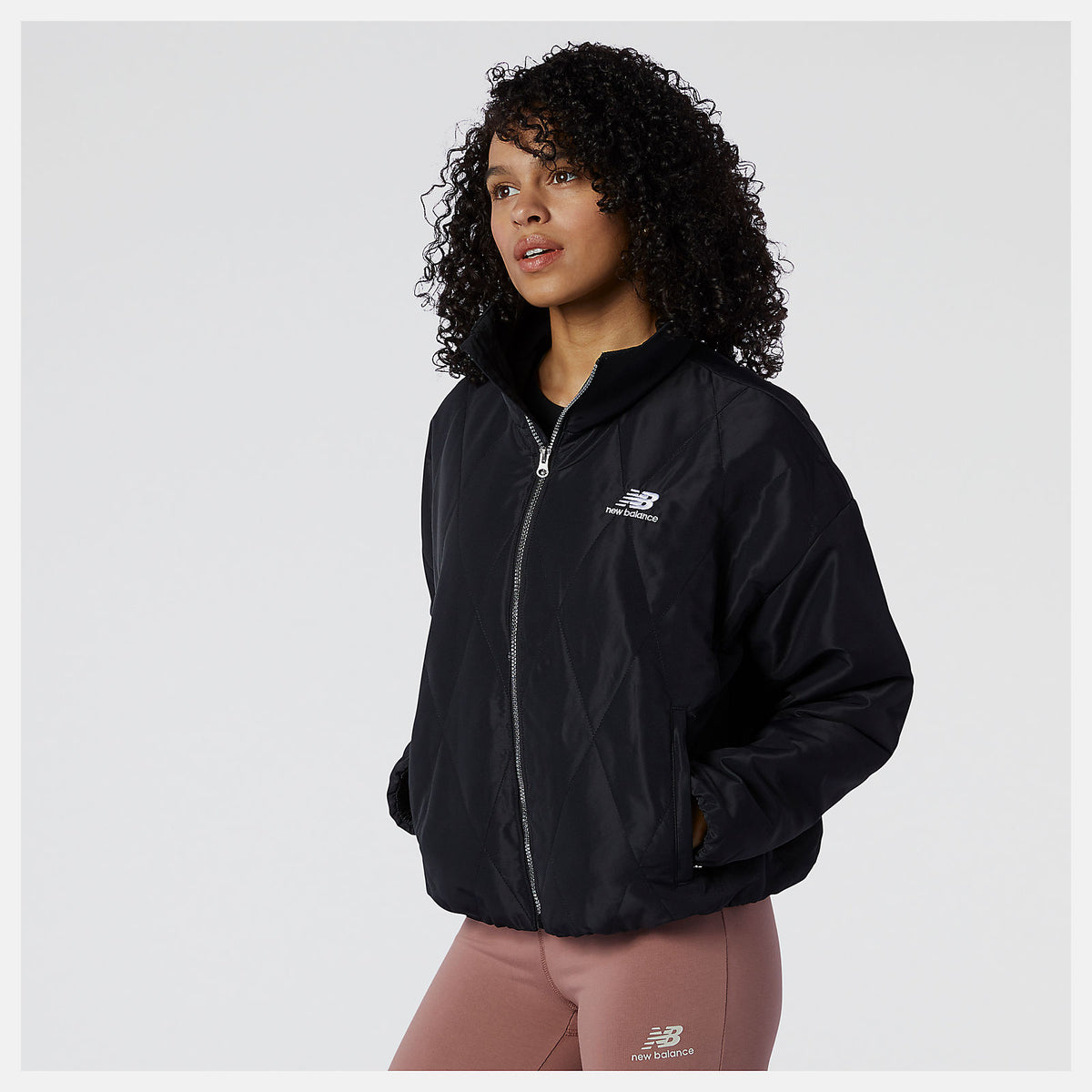 Women New Balance NB Athletics Argyle Quilted Jacket