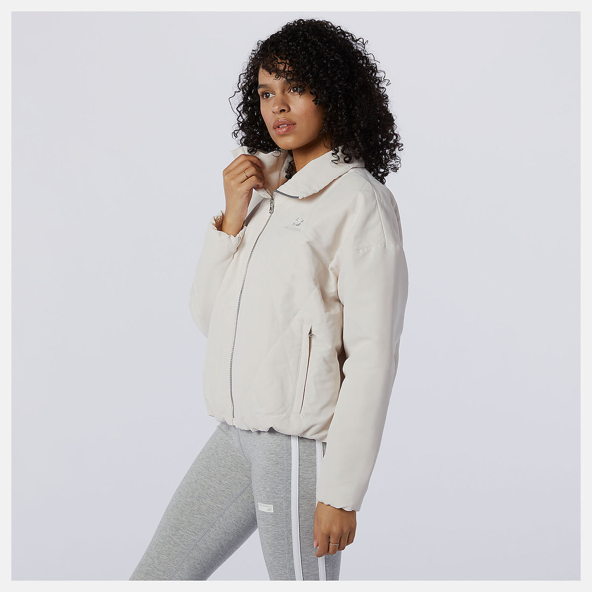 Women New Balance NB Athletics Argyle Quilted Jacket