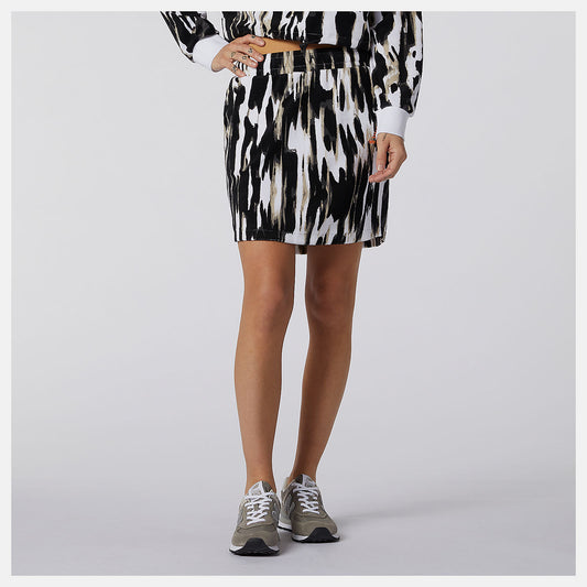 Women New Balance NB Athletics Collide Printed Terry Skirt