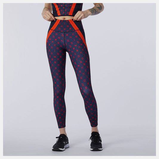 Women New Balance Transform 7/8 NBSleek Printed Tight