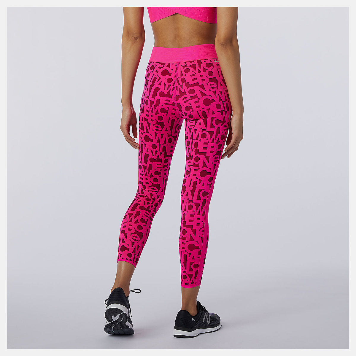 Women New Balance Relentless Printed High Rise 7/8 Tight
