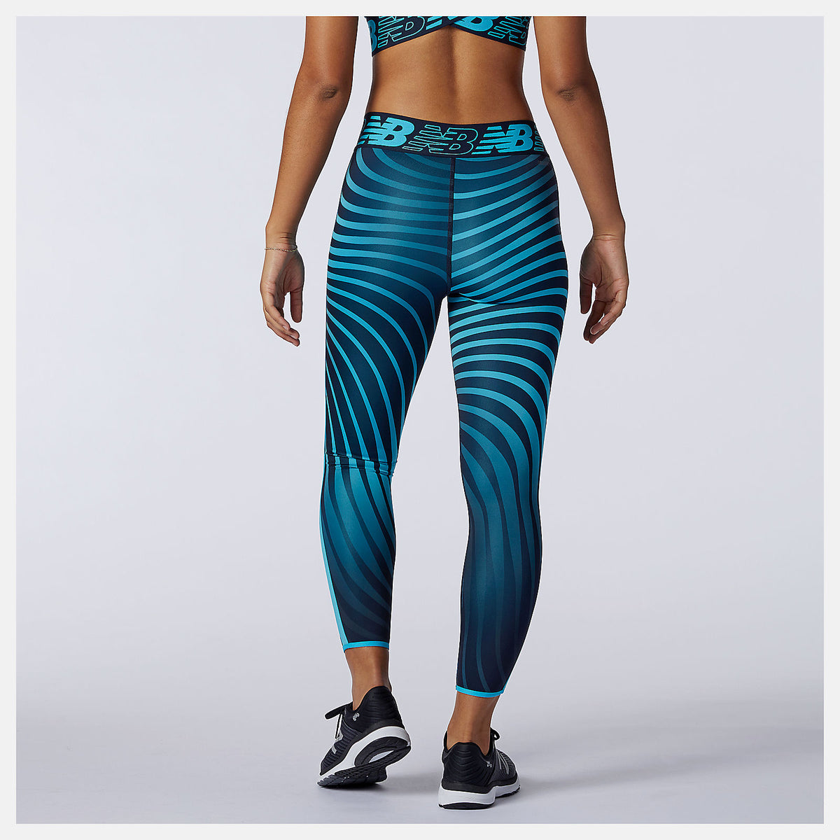 Women New Balance Relentless Printed High Rise 7/8 Tight