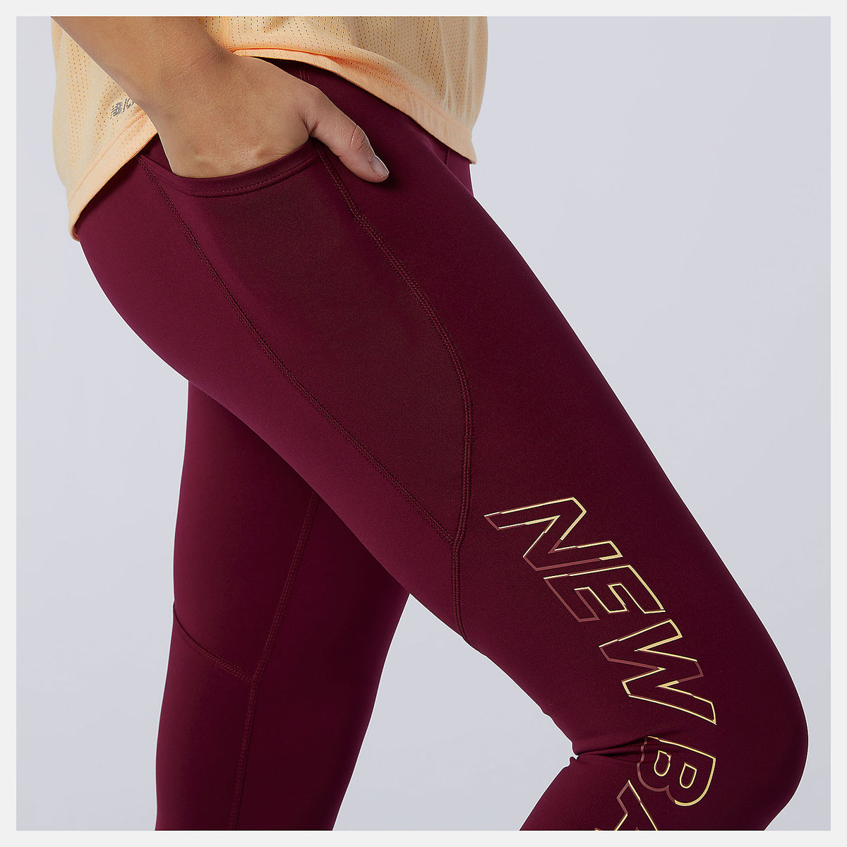 Women New Balance Printed Impact Run Crop