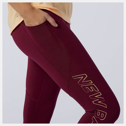 Women New Balance Printed Impact Run Crop