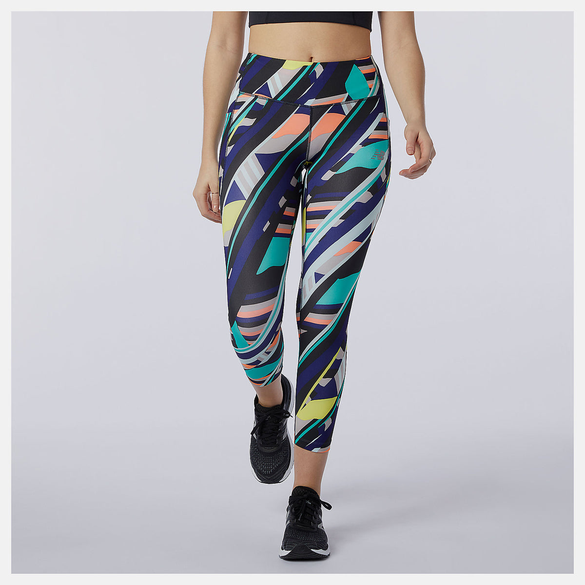 Women New Balance Printed Impact Run Crop