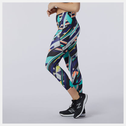 Women New Balance Printed Impact Run Crop