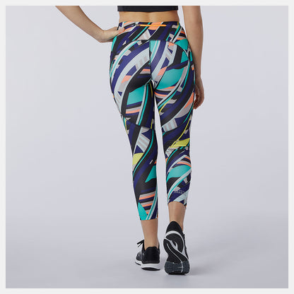 Women New Balance Printed Impact Run Crop