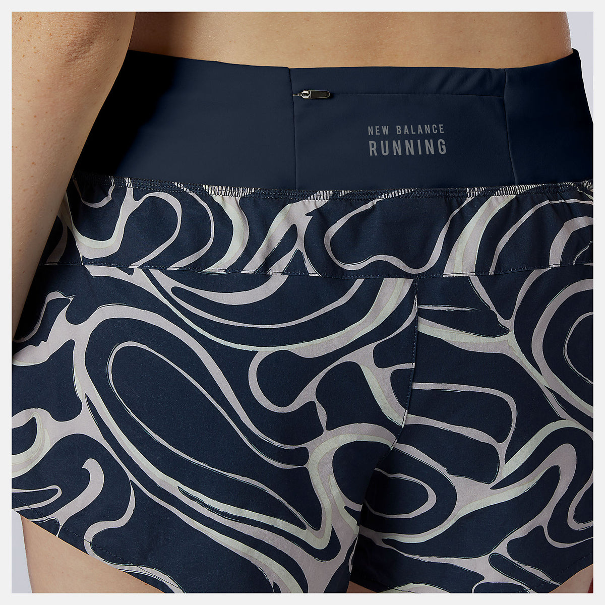 Women New Balance Printed Impact Run Short 3 Inch