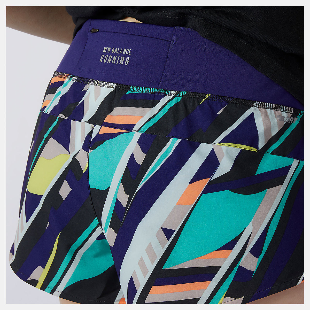 Women New Balance Printed Impact Run Short 3 Inch