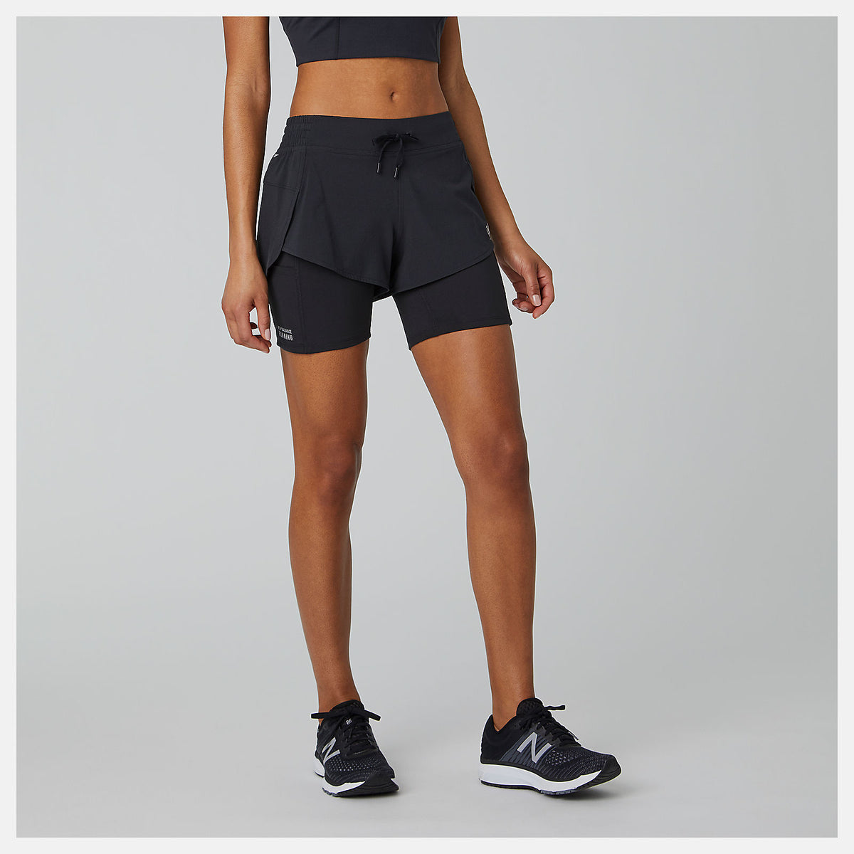 Women New Balance Impact Run 2 In 1 Short