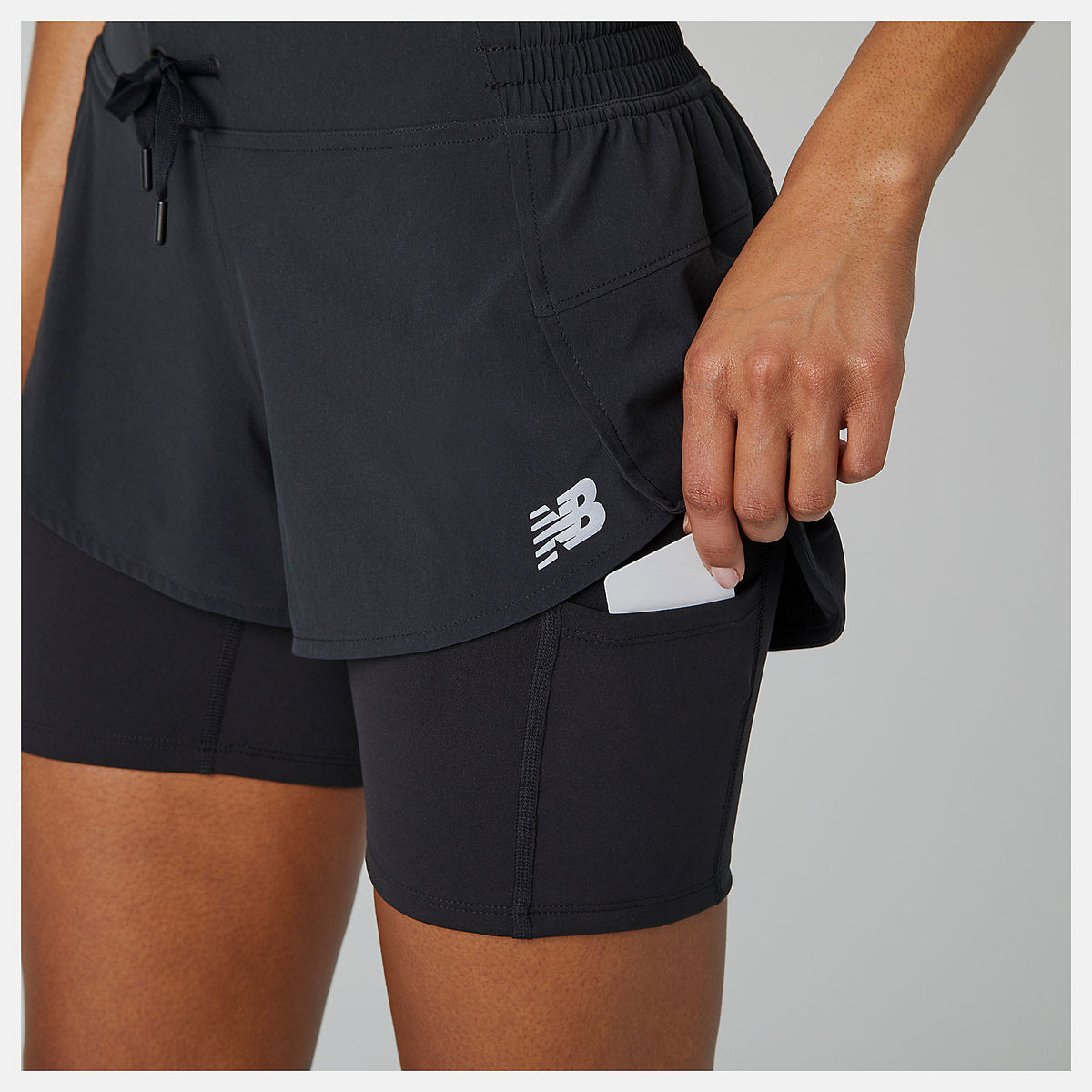Women New Balance Impact Run 2 In 1 Short