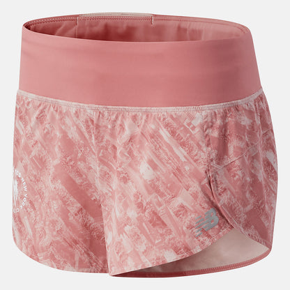 Women New Balance NYC Marathon Printed Impact Run Short 3 inch