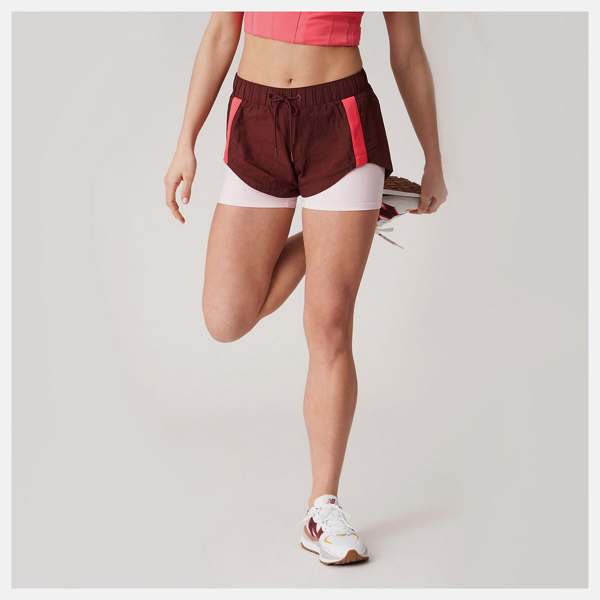 Women New Balance Bandier Woven tech Short