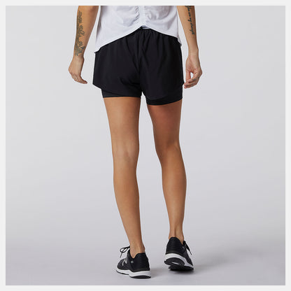 Women New Balance Relentless 2 In 1 Short