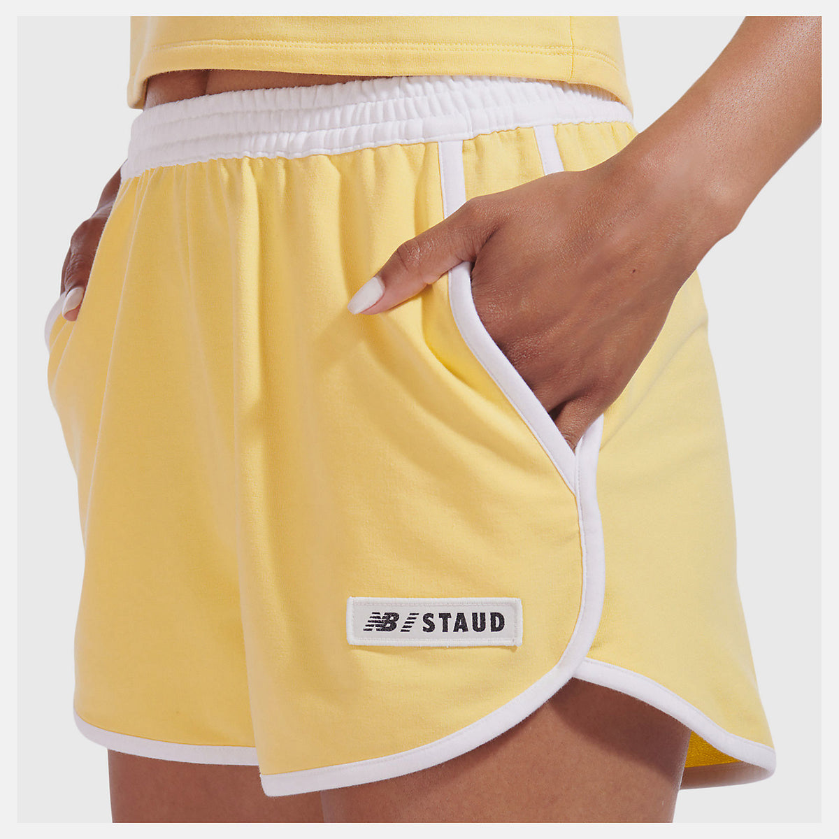 Women New Balance NB x Staud Terry Run Short