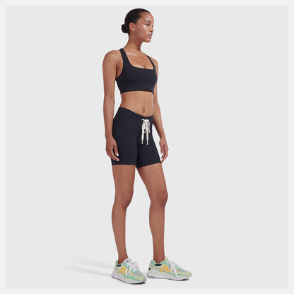 Women New Balance Staud Lace Up Fitted Short