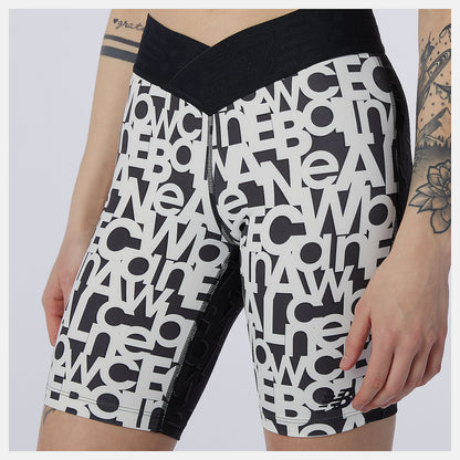 Women New Balance Relentless Printed Fitted Short
