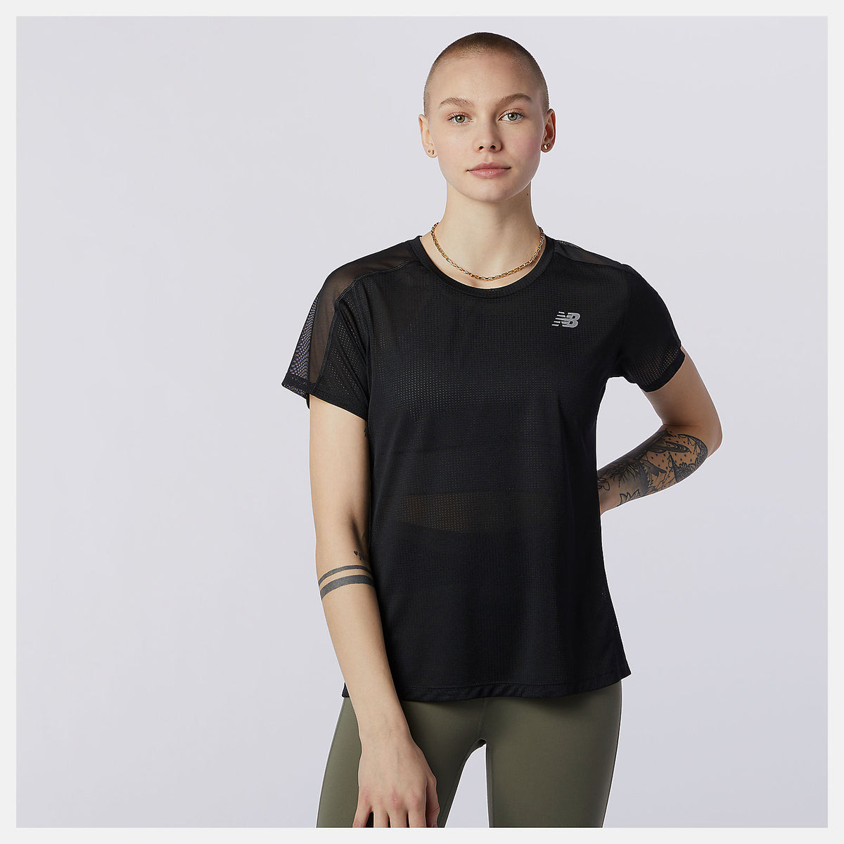 Women New Balance Impact Run Short Sleeve