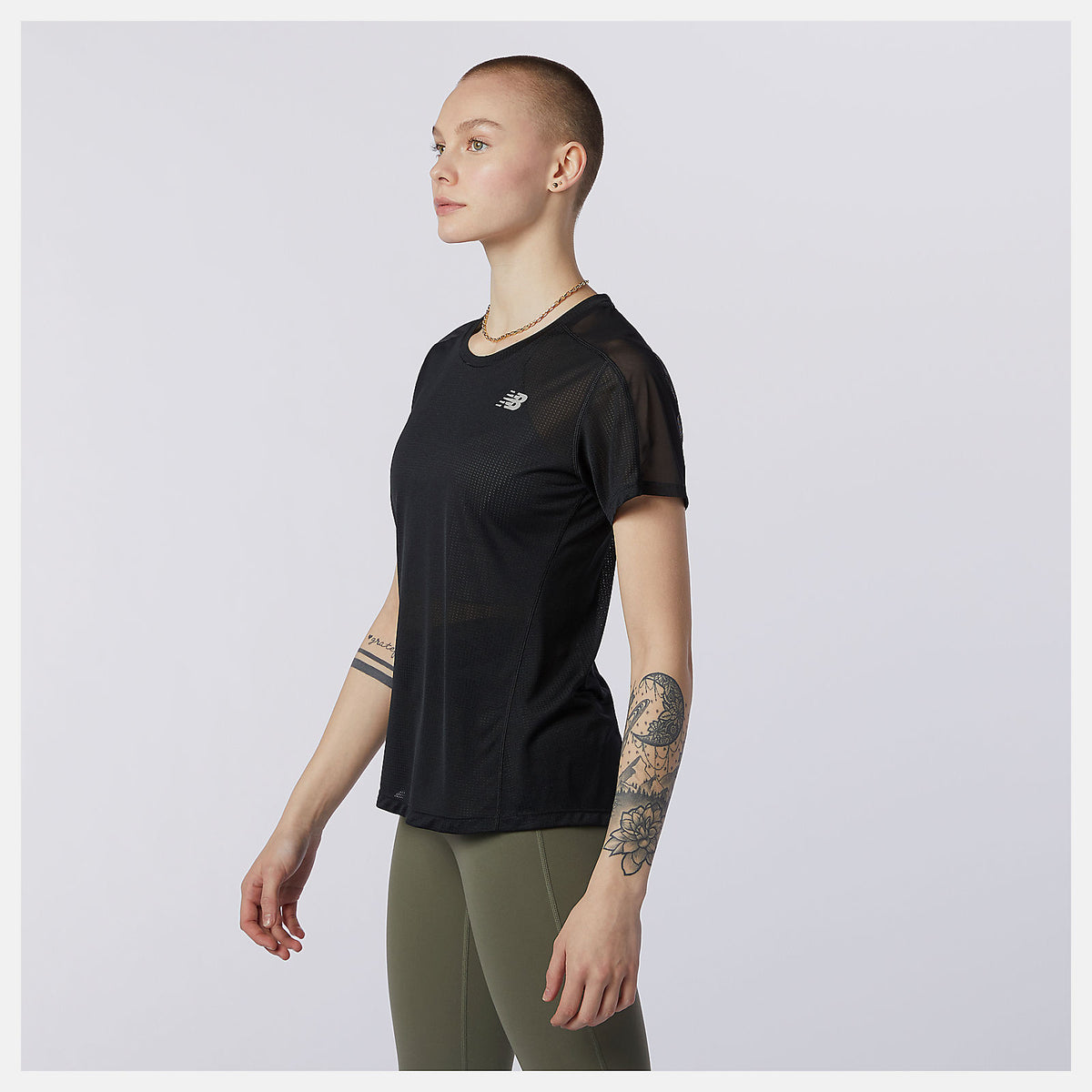 Women New Balance Impact Run Short Sleeve