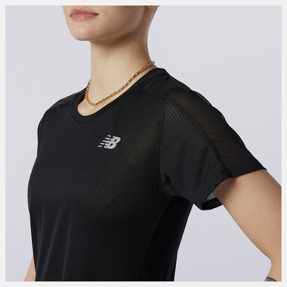 Women New Balance Impact Run Short Sleeve
